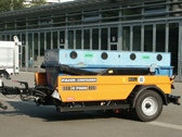 Fahrcontainer Transportstellung